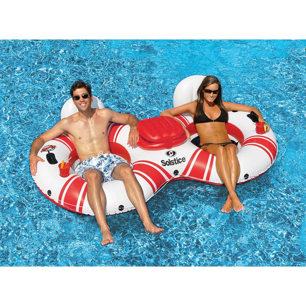 Solstice Watersports Super Chill 2-Person River Tube w/Cooler [17002] - Houseboatparts.com