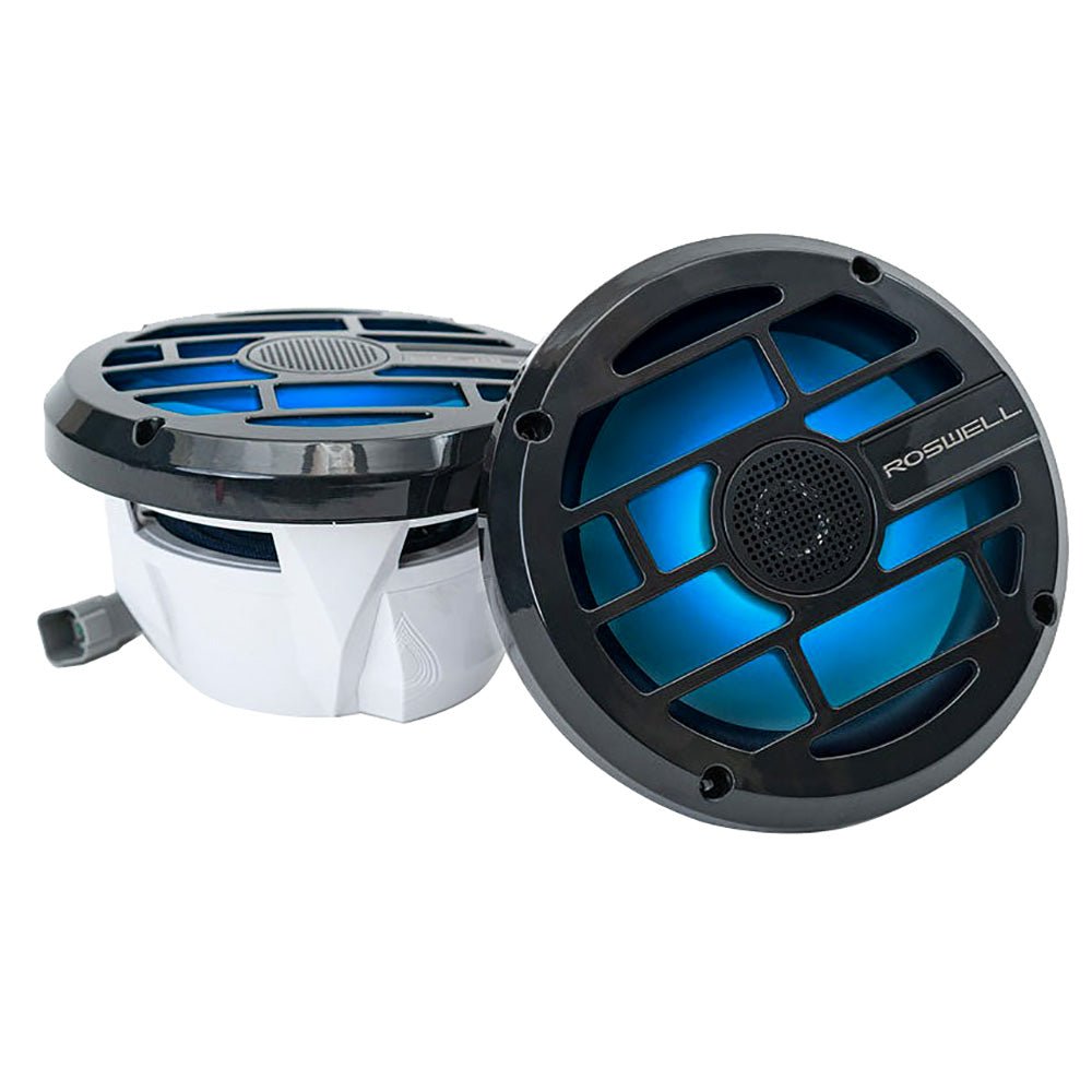 Roswell R Series 7.7 Marine Speakers - Anthracite Grille - 80W RMS 160W Peak Power [C920 - 1912] - Houseboatparts.com