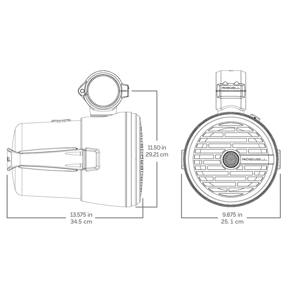 Roswell R1 8 Tower Speakers - White - 100W RMS 200W Peak Power [C920 - 1710] - Houseboatparts.com