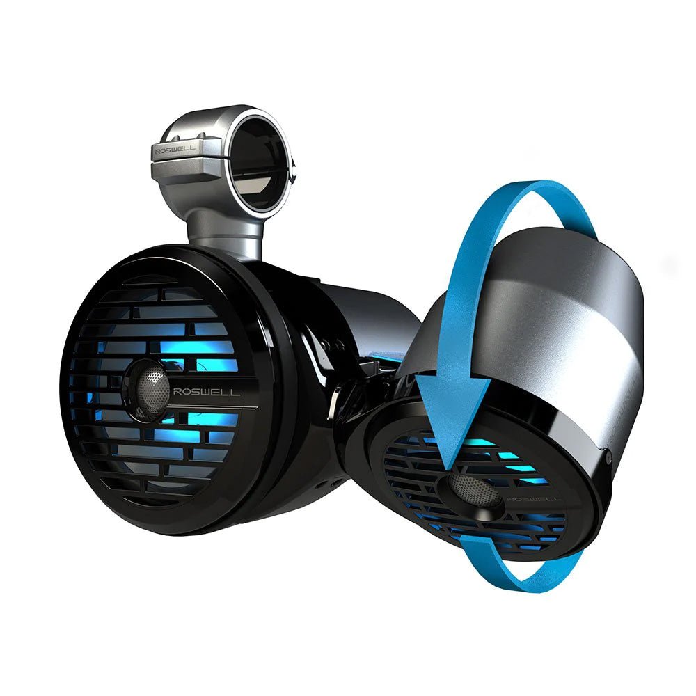 Roswell R1 8" x 6.5" Vamp Spin Tower Speakers - Black - 160W RMS 320W Peak Power [C920 - 1823] - Houseboatparts.com