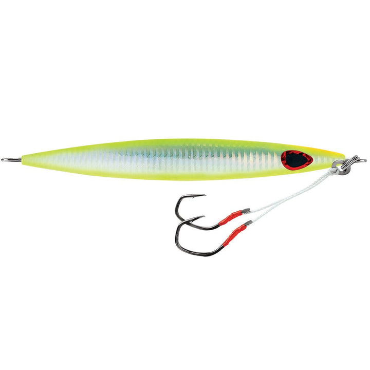 Williamson Kensaki 280 Jig - 7.25" - 9 - 7/8oz - UV Chartreuse Glow Zebra [KSJ280UVCGZ] - Houseboatparts.com