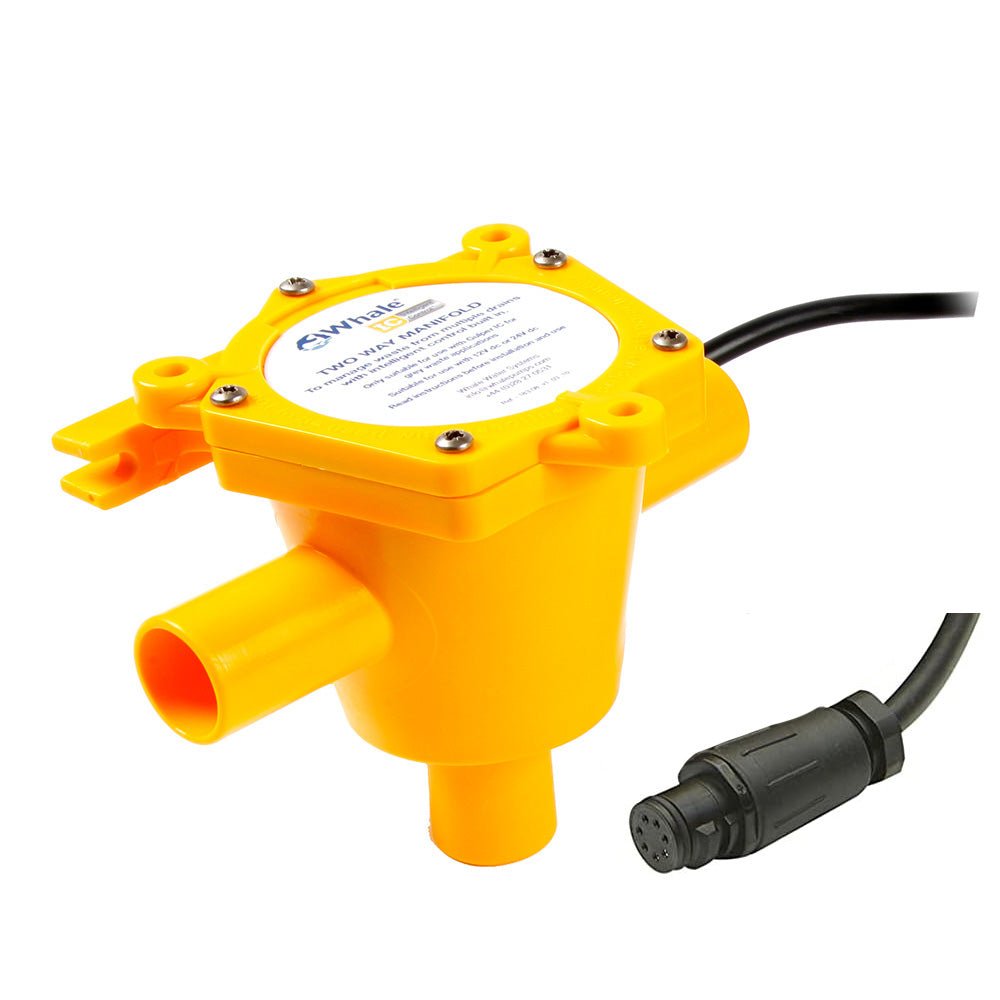 Whale 2 - Way Waste Manifold - 12 Cable - 3/4" Ports [WM1984B] - Houseboatparts.com