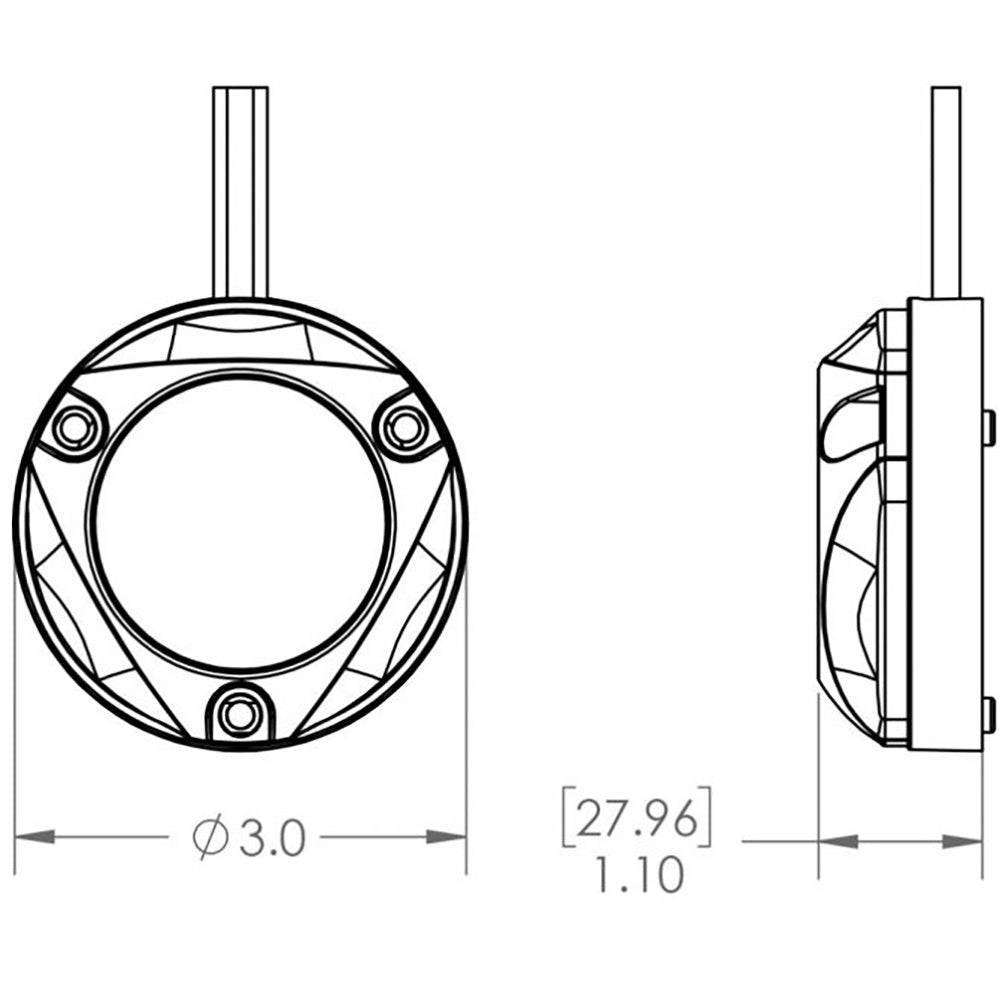 Lumitec Zambezi Mini Surface Mount Underwater Light - Spectrum RGBW - PLI Enabled [101833] - Houseboatparts.com