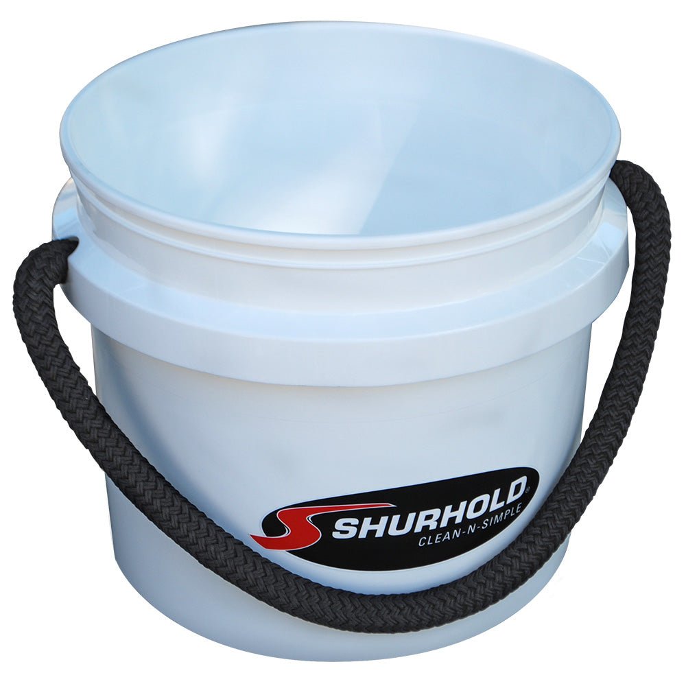 Shurhold Worlds Best Rope Handle Bucket - 3.5 Gallon - White [2431] - Houseboatparts.com