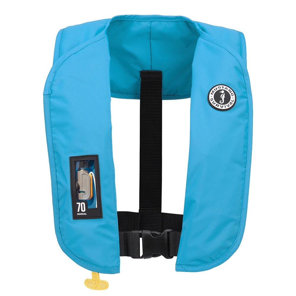 Mustang MIT 70 Manual Inflatable PFD - Azure (Blue) [MD4041-268-0-202] - Houseboatparts.com