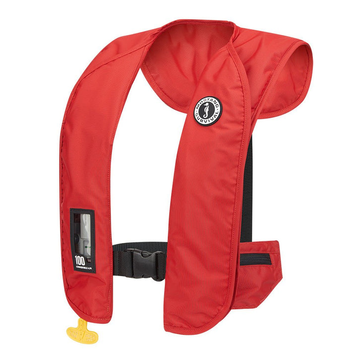Mustang MIT 100 Convertible Inflatable PFD - Red [MD2030-4-0-202] - Houseboatparts.com