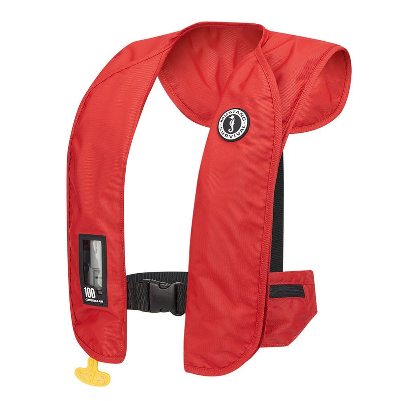 Mustang MIT 100 Convertible Inflatable PFD - Red [MD2030-4-0-202] - Houseboatparts.com