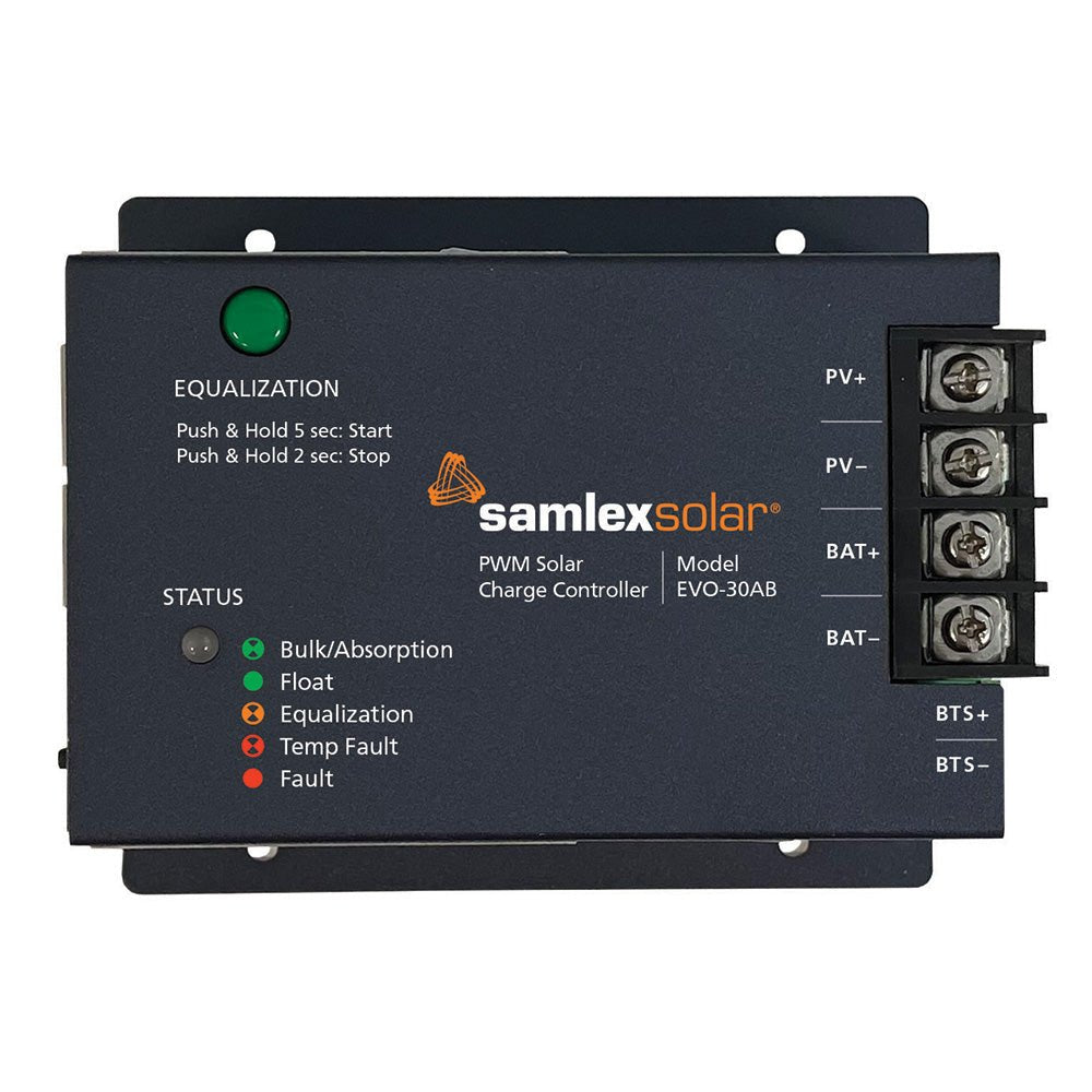 Samlex Solar Charge Controller - 12/24 PWM - 30 AMP [EVO-30AB] - Houseboatparts.com