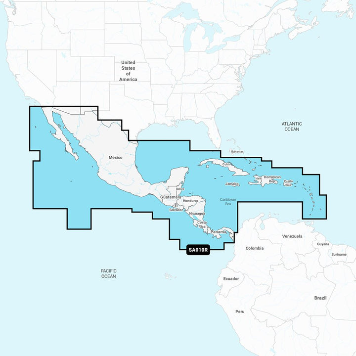 Navionics NASA010R - Central America Caribbean - Navionics+ [010-C1459-30] - Houseboatparts.com