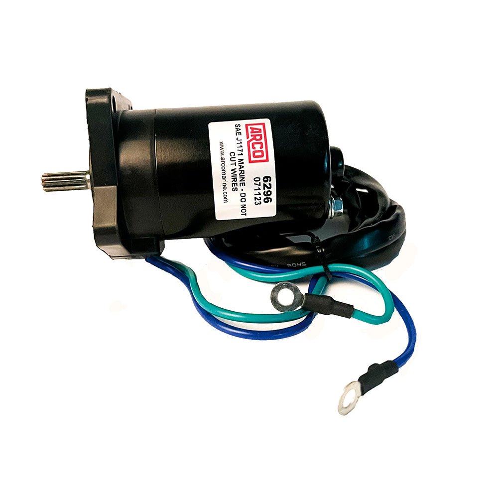 ARCO Marine Original Equipment Quality Replacement Yamaha Tilt Trim Motor - 2000-2019 T25 Series Engines [6296] - Houseboatparts.com