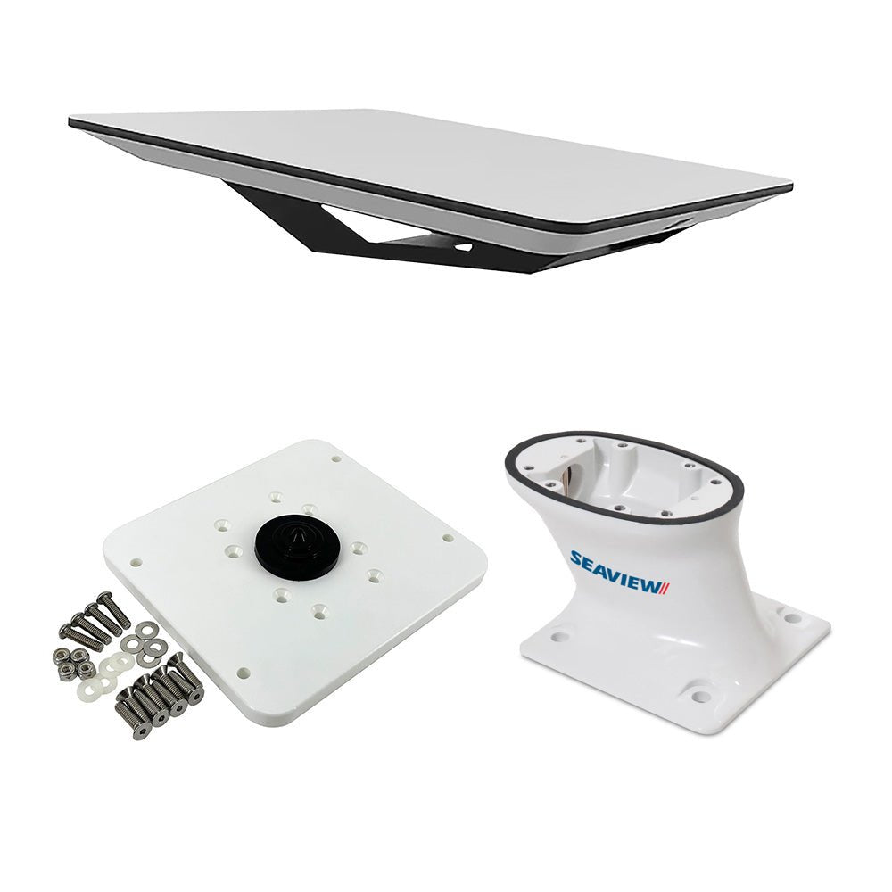 KVH Starlink Flat Panel Kit w/5" Seaview Pedestal Mount ADASTLKA Starlink Top Plate [72-1048-SV5] - Houseboatparts.com