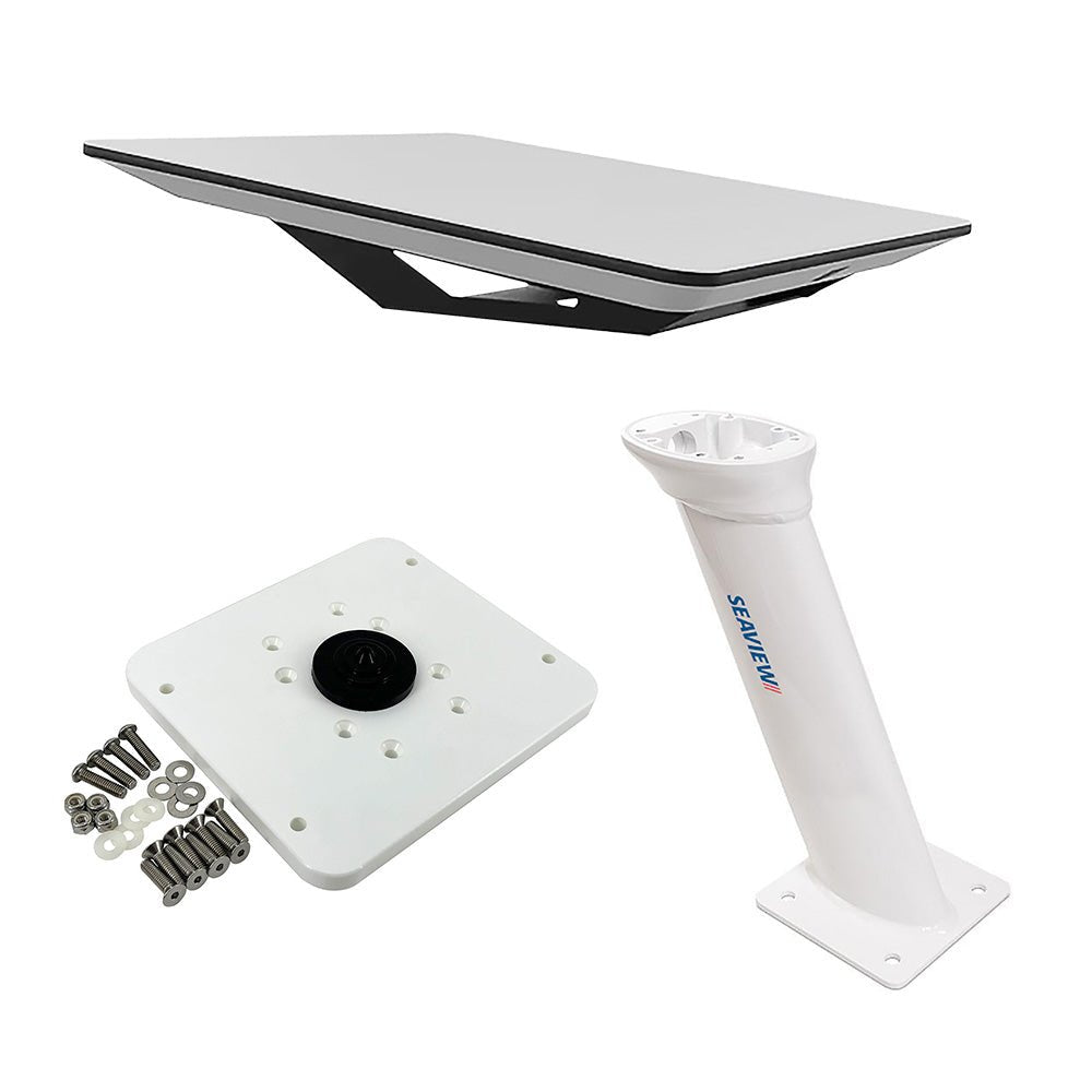 KVH Starlink Flat Panel Kit w/16" Seaview Pedestal Mount ADASTLKA Starlink Top Plate [72-1048-SV16] - Houseboatparts.com