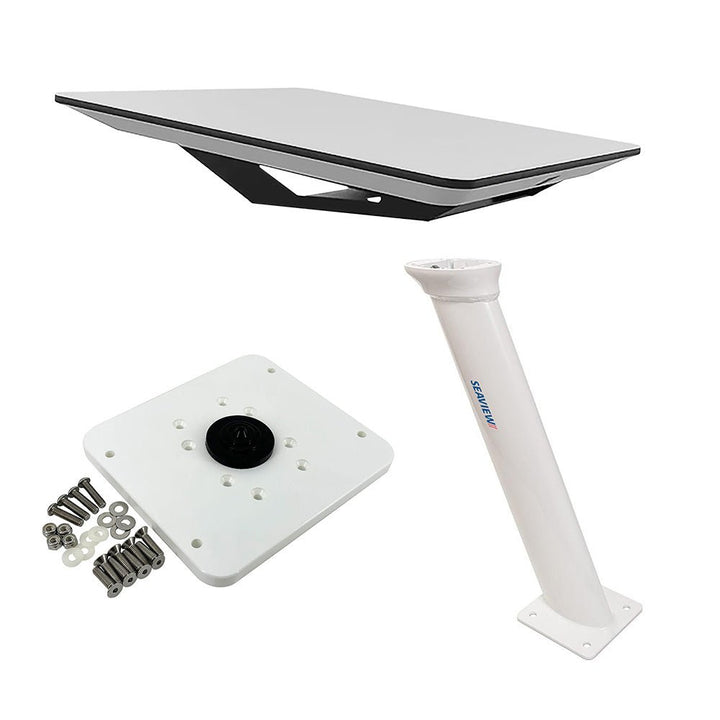 KVH Starlink Flat Panel Kit w/24" Seaview Pedestal Mount ADASTLKA Starlink Top Plate [72-1048-SV24] - Houseboatparts.com