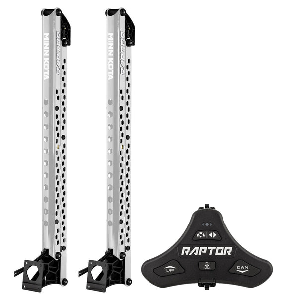 Minn Kota Raptor Bundle Pair - 10' Silver Shallow Water Anchors w/Active Anchoring  Footswitch Included [1810633/PAIR]