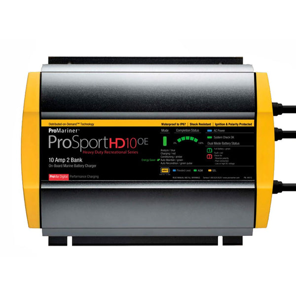 ProMariner ProSportHD 10 Gen 4 - 10 Amp - 2-Bank Battery Charger [44010] - Houseboatparts.com