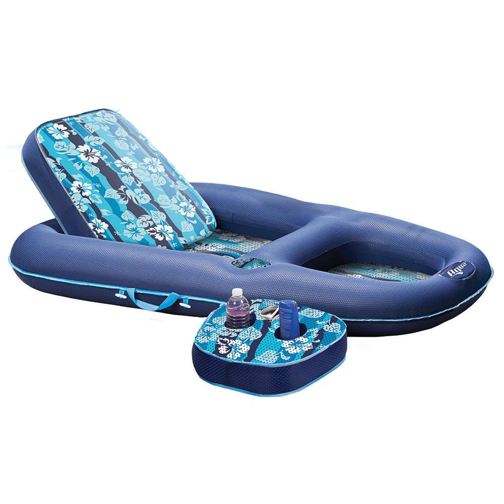 Aqua Leisure Ultimate 2-in-1 Lounge Caddy - Hibiscus Flip [AQL4046HB] - Houseboatparts.com