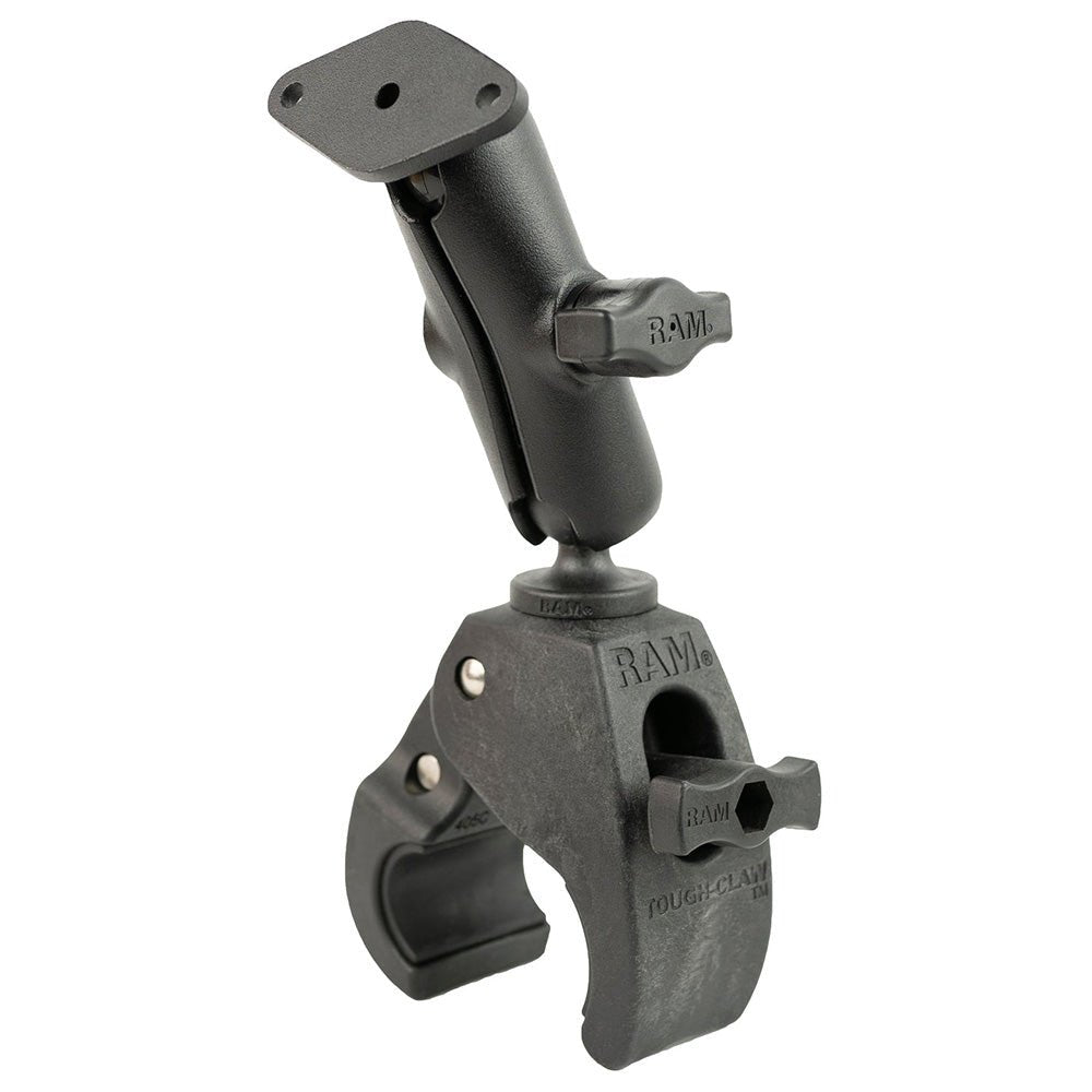 RAM Mount RAM Tough-Claw Medium Clamp Mount w/Diamond Plate [RAM-B-404-238U] - Houseboatparts.com