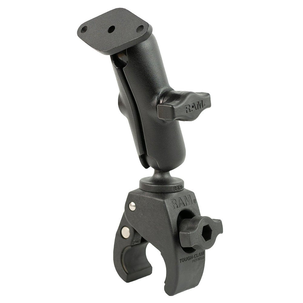 RAM Mount RAM Tough-Claw Small Clamp Mount w/Diamond Plate [RAM-B-400-238U] - Houseboatparts.com