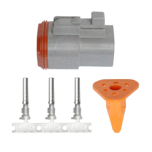 Pacer DT Deutsch Plug Repair Kit - 14-18 AWG (3 Position) [TDT06F-3RS] - Houseboatparts.com