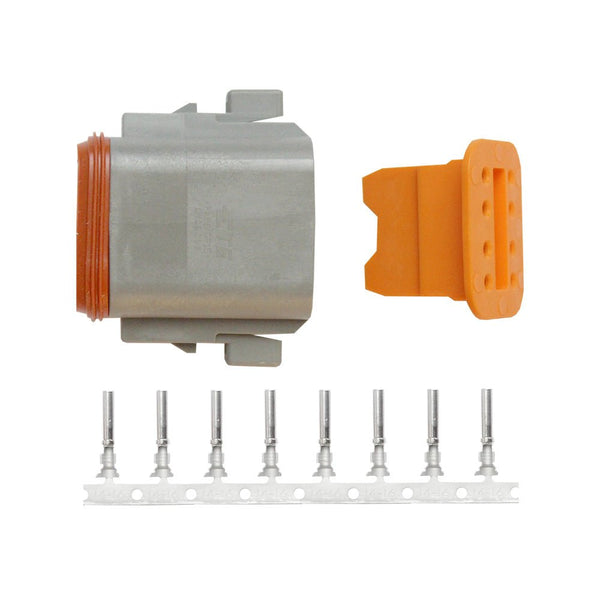 Pacer DT Deutsch Plug Repair Kit - 14-18 AWG (8 Position) [TDT06F-8RS] - Houseboatparts.com