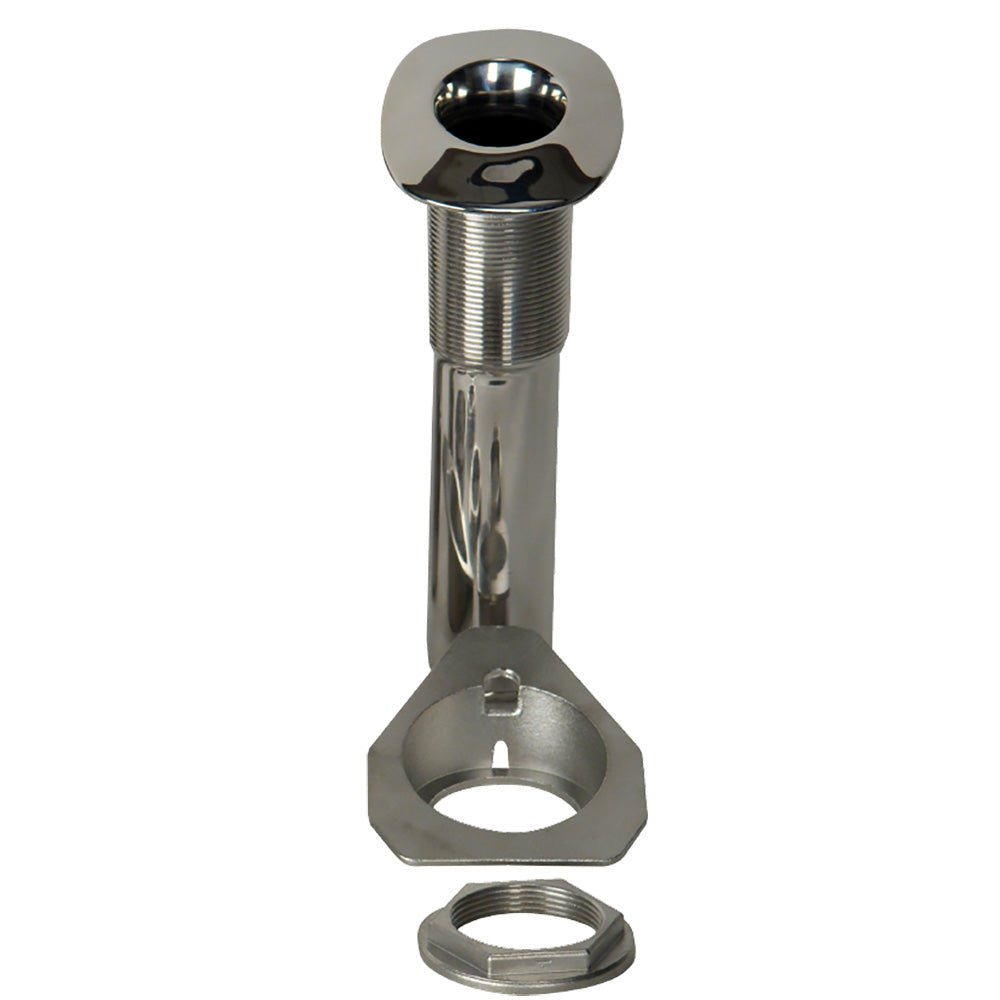 C.E. Smith 80 Series Screwless Flush Mount Rod Holder - 15 Degree - Stainless Steel - Swivel Bottom - Black Liner [53687S] - Houseboatparts.com