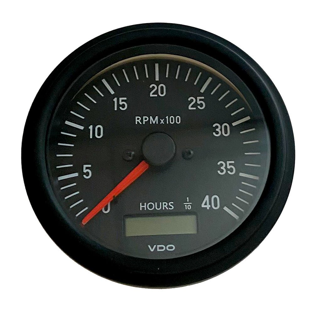 VDO Cockpit International Gen II 4K RPM Tachometer w/Hourmeter [333 - 93500] - Houseboatparts.com