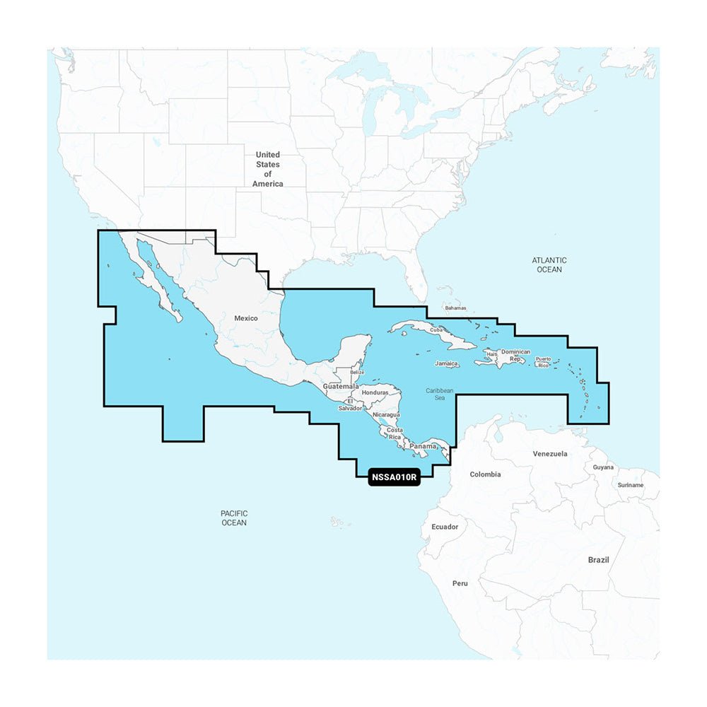 Garmin Navionics+ NSSA010R Central America Caribbean [010-C1451-20] - Houseboatparts.com