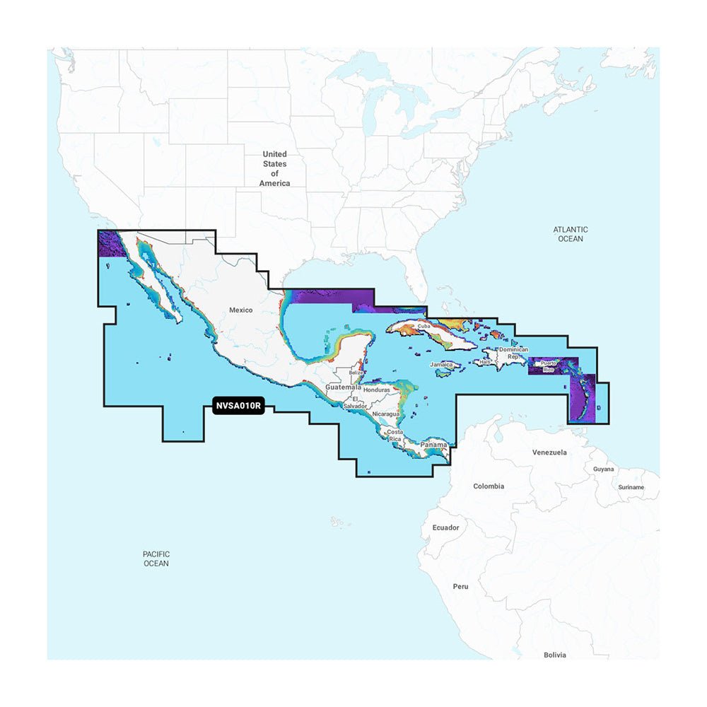 Garmin Navionics Vision+ NVSA010R Central America Caribbean [010-C1451-00] - Houseboatparts.com