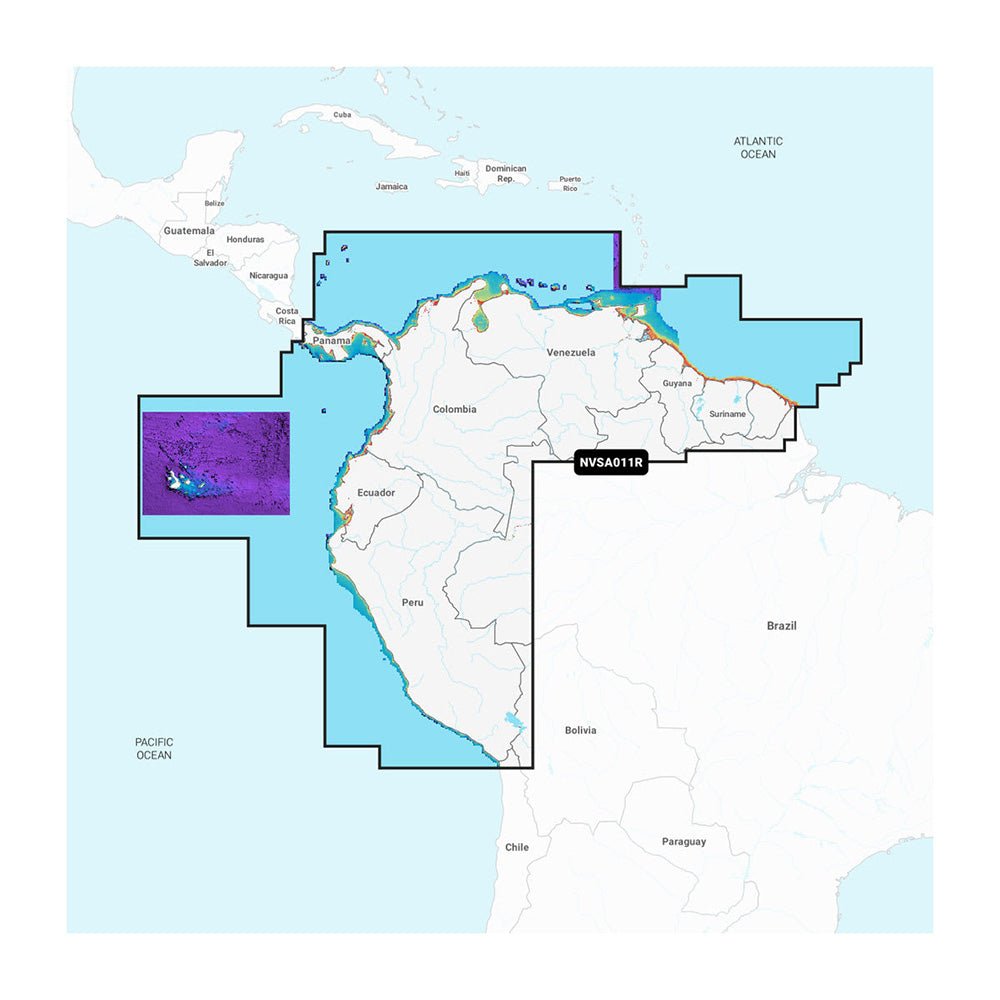 Garmin Navionics Vision+ NVSA011R South America (North) [010-C1452-00] - Houseboatparts.com