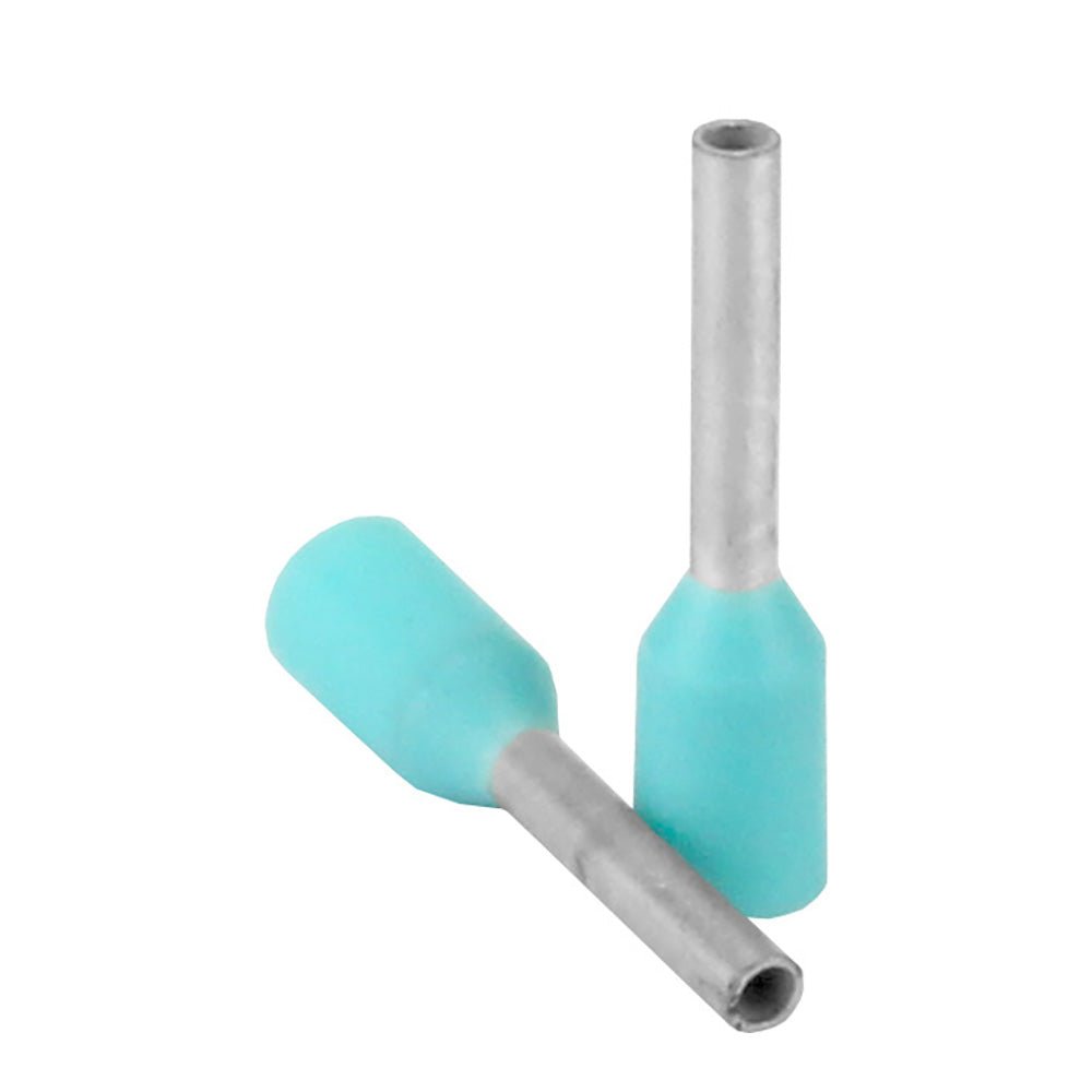 Pacer Turquoise 22-24 AWG Wire Ferrule - 6mm Length - 25 Pack [TFRL24-6MM-25] - Houseboatparts.com