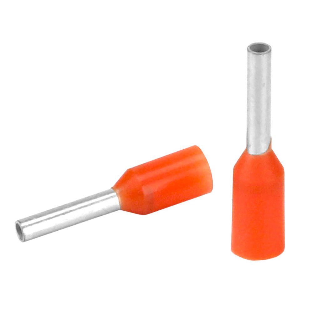 Pacer Orange 20-22 AWG Wire Ferrule - 6mm Length - 25 Pack [TFRL22-6MM-25] - Houseboatparts.com