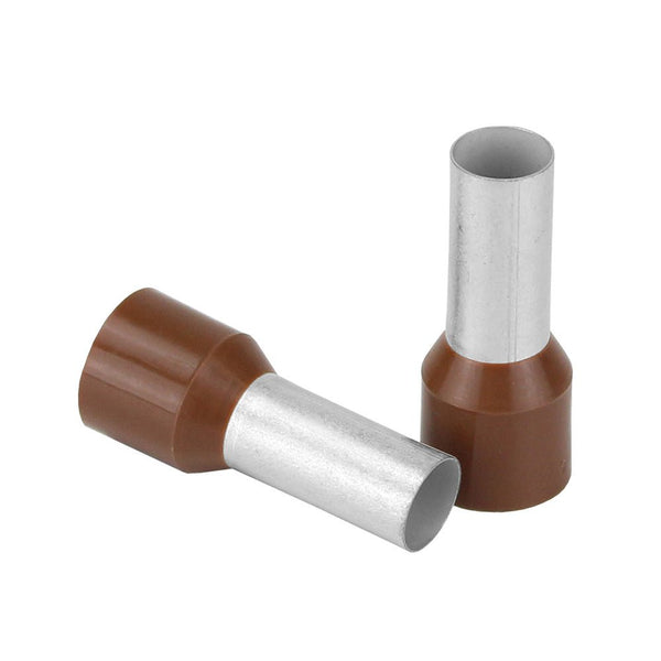 Pacer Brown 4 AWG Wire Ferrule - 16mm Length - 10 Pack [TFRL4-16MM-10] - Houseboatparts.com