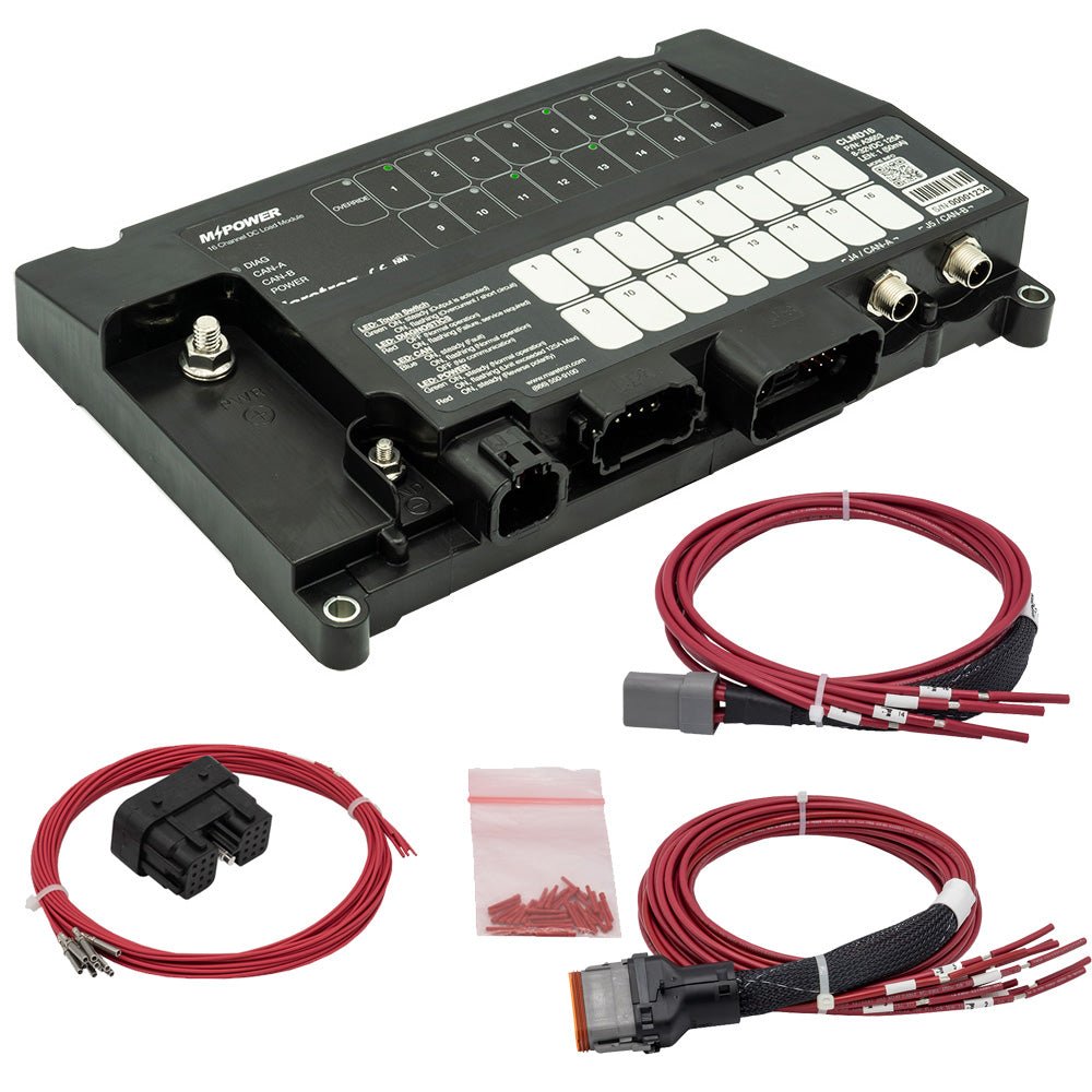 Maretron MPower 16 - Channel DC Load Controller Module w/NMEA 2K w/J1 J2 Connectors [CLMD16 - R] - Houseboatparts.com