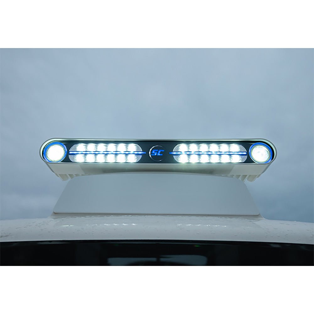 Shadow-Caster Eagle Ray LED Light Bar - White Housing Dual Optics [SCM-EAGLE-RAY-WH] - Houseboatparts.com