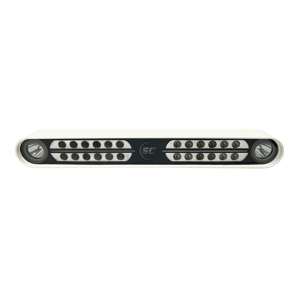 Shadow-Caster Eagle Ray LED Light Bar - White Housing Dual Optics [SCM-EAGLE-RAY-WH] - Houseboatparts.com