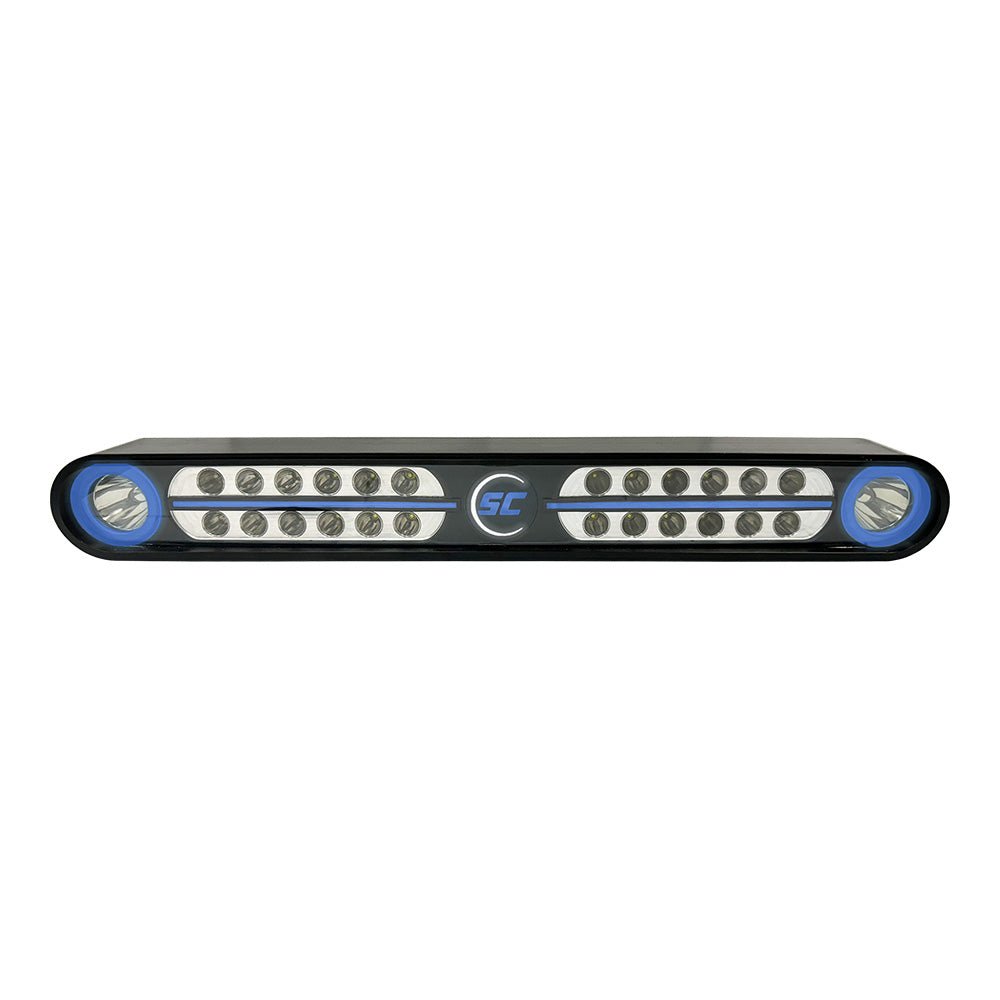 Shadow-Caster Eagle Ray LED Light Bar - Black Housing Dual Optics [SCM-EAGLE-RAY-BK] - Houseboatparts.com