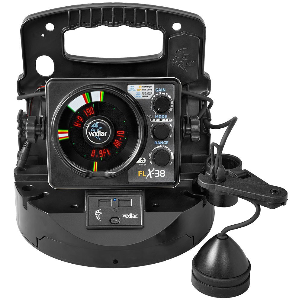 Vexilar FLX - 38 BB Pro Pack Elite w/Broad Band Ice Ducer Vexilar Lithium Battery [PPEL38BB] - Houseboatparts.com