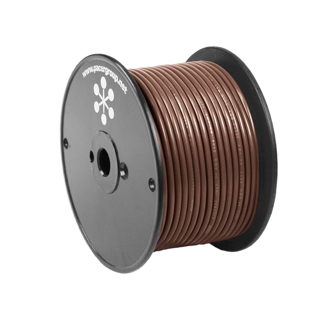 Pacer Brown 10 AWG Primary Wire - 20' [WUL10BR-20] - Houseboatparts.com