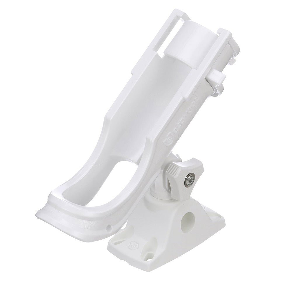 Attwood Heavy-Duty Adjustable Rod Holder w/Combo Mount - White [5009W4] - Houseboatparts.com