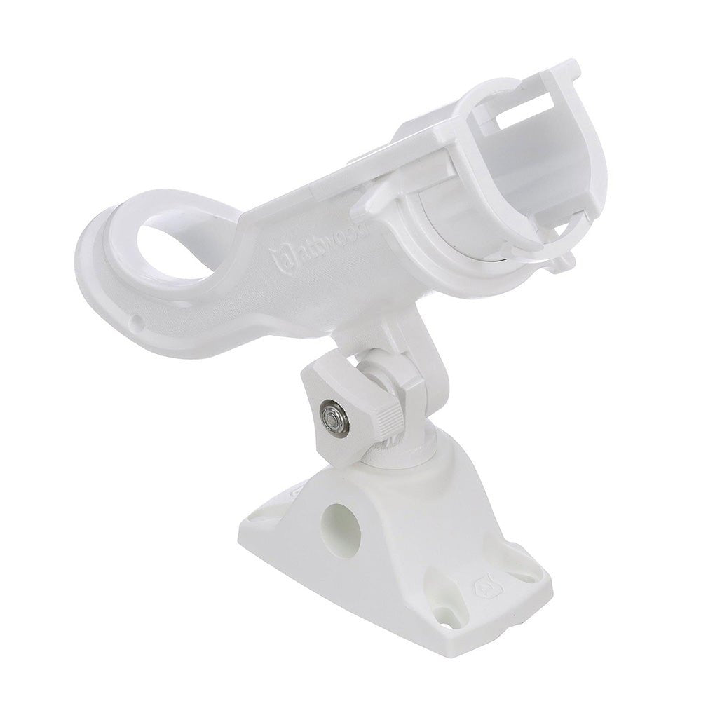 Attwood Heavy-Duty Adjustable Rod Holder w/Combo Mount - White [5009W4] - Houseboatparts.com
