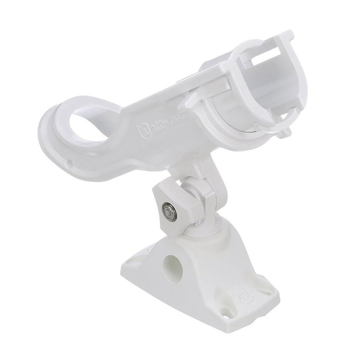 Attwood Heavy-Duty Adjustable Rod Holder w/Combo Mount - White [5009W4] - Houseboatparts.com