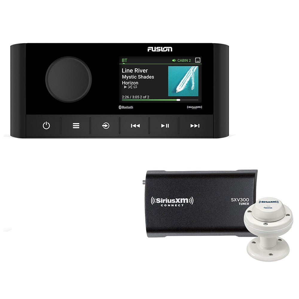 Fusion MS-RA210 2-Zone USB Stereo w/SiriusXM SXV300 Connect Tuner Marine/RV Antenna [010-02250-00/SXM] - Houseboatparts.com