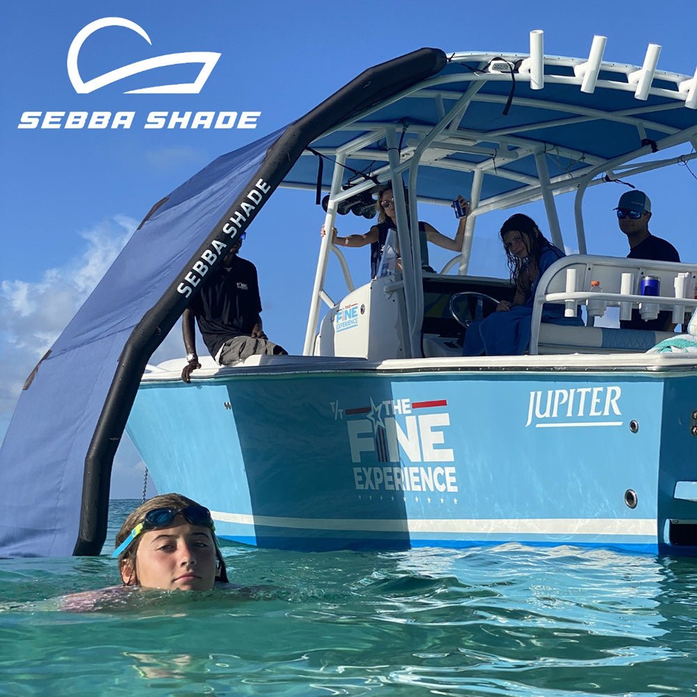 Sebba Shade 8 x 12 ft. Black Sun Shade f/Boats 26'+ [SS8X12BLK] - Houseboatparts.com