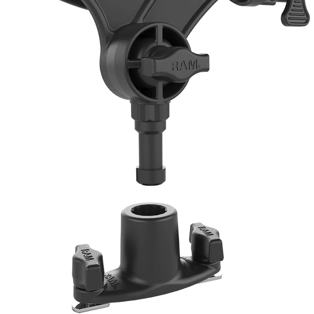 RAM Mount RAM ROD JR Fishing Rod Holder w/Dual T-Bolt Track Base [RAP-434-421] - Houseboatparts.com