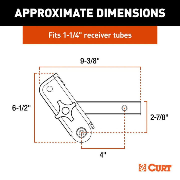 CURT ActiveLink 1 - 1/4" Receiver Shank - Up to 3500 lbs [18401] - Houseboatparts.com