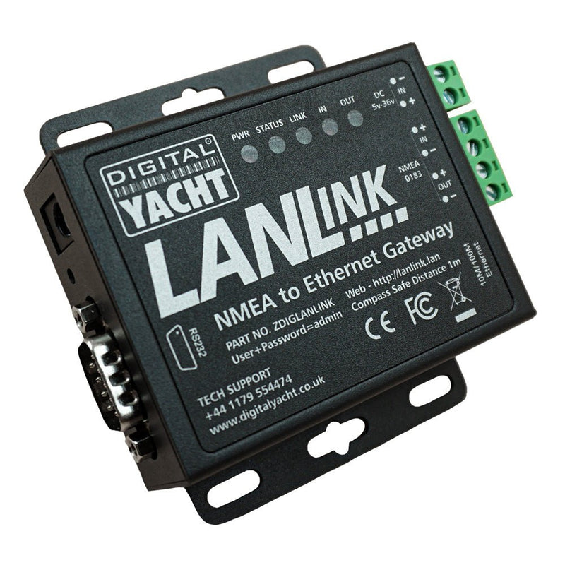 Digital Yacht LANLink NMEA 0183 To Ethernet Gateway [ZDIGLANLINK] - Houseboatparts.com