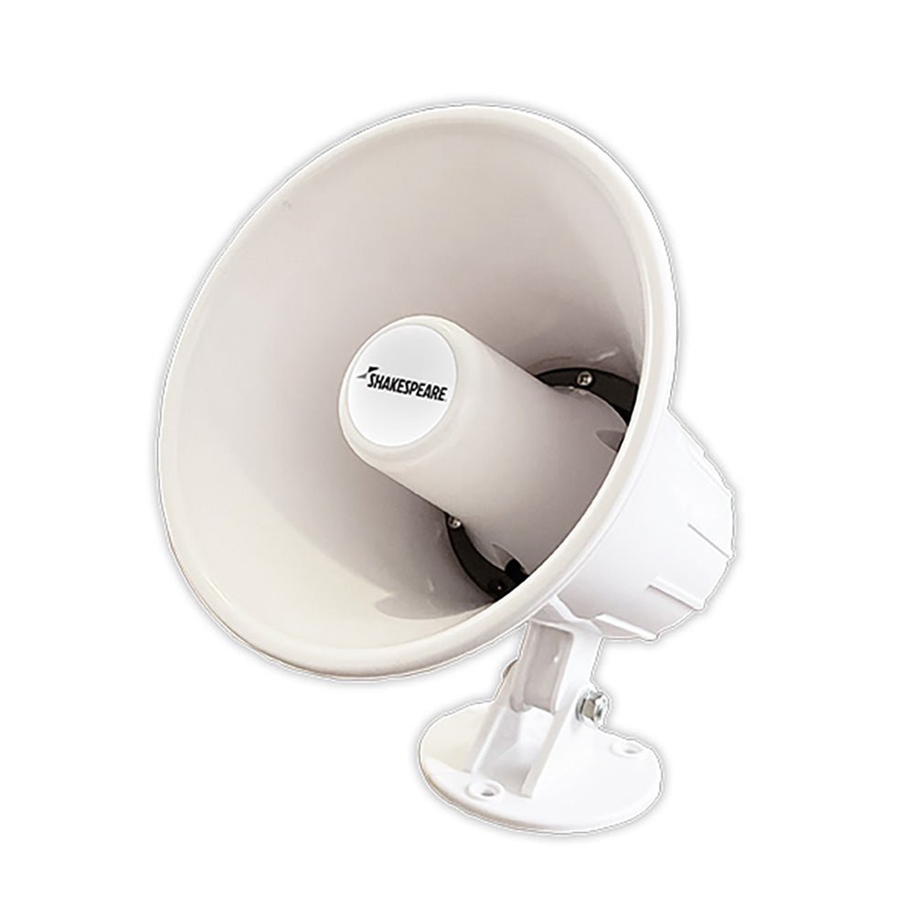Shakespeare 15W 4 - Ohm 5" Loud Hailer Speaker w/Bracket Talkback - White [HS - 5A] - Houseboatparts.com