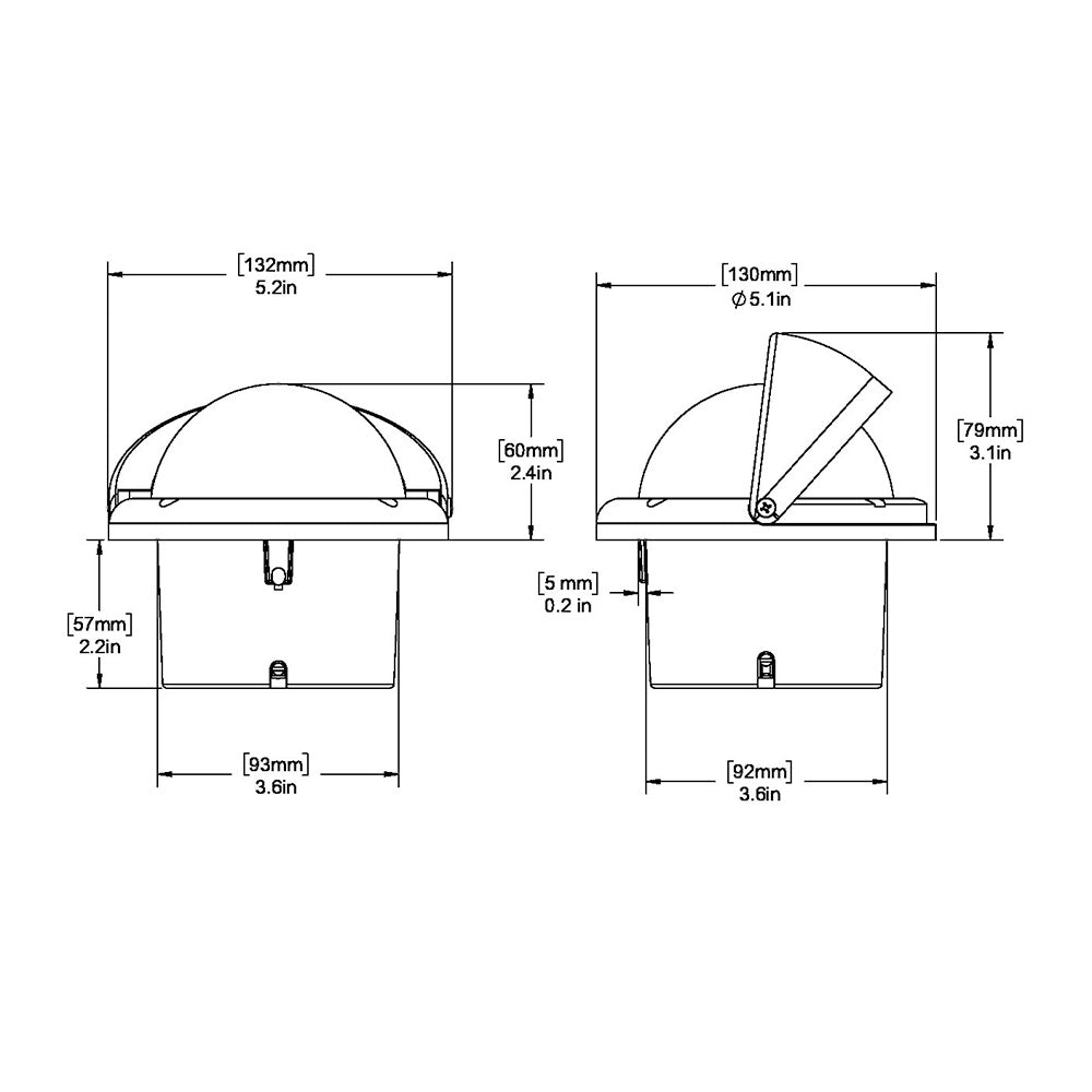 Ritchie SS-1002 SuperSport Compass - Flush Mount - Black [SS-1002] - Houseboatparts.com