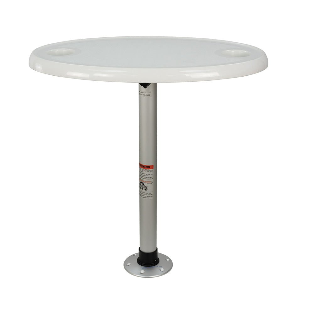 Springfield Thread - Lock Electrified Oval Table Package w/LED Lights USB Ports [1691227 - L1] - Houseboatparts.com