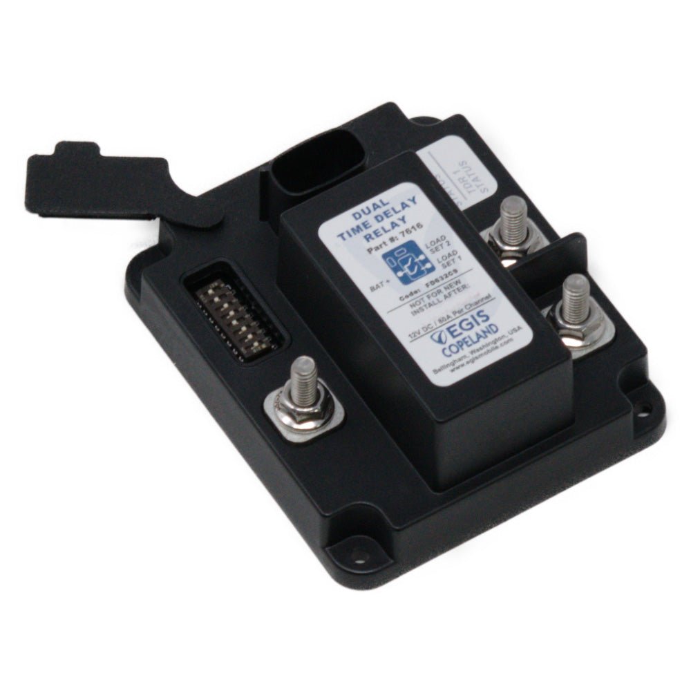 Egis TDR Series Dual Output Time Delay Relay 12V (2 x 80A) [7616] - Houseboatparts.com